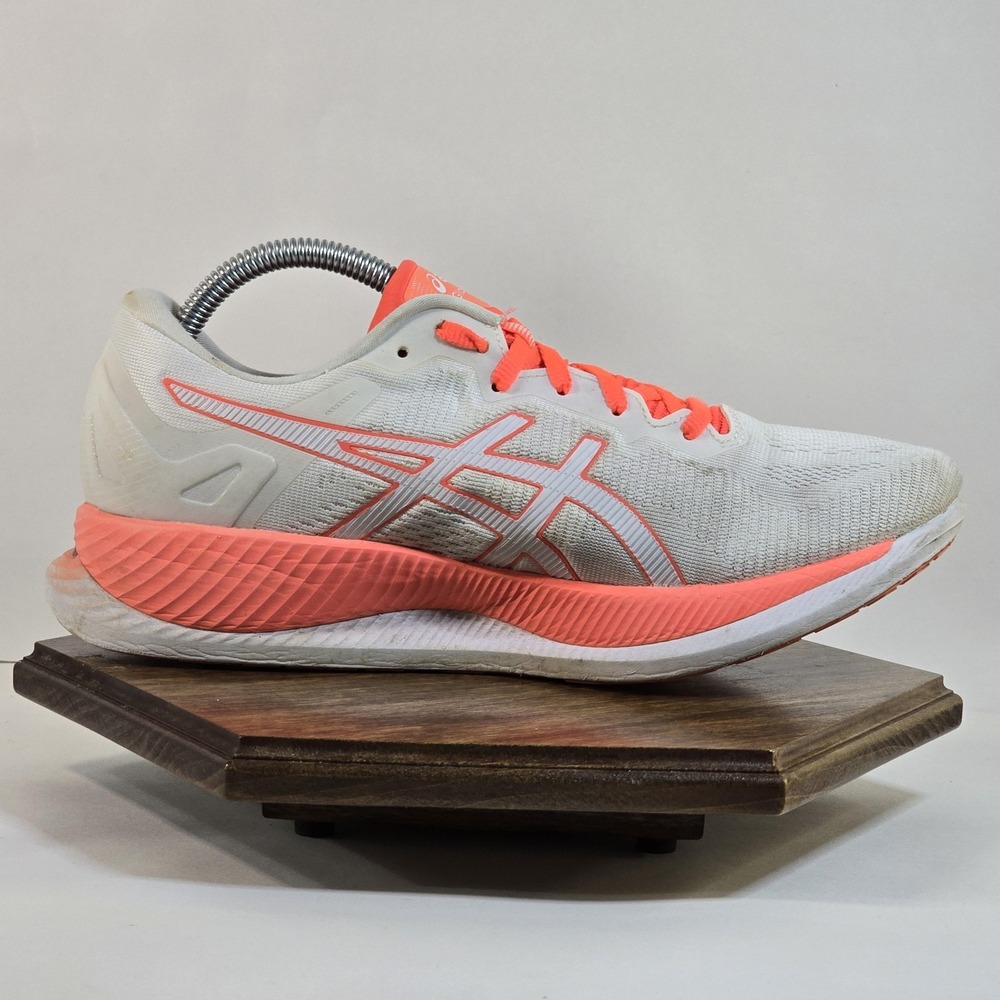 Asics GlideRide Tokyo Shoes Womens Size 9.5 White Pink Running Sneakers Road - Picture 7 of 10